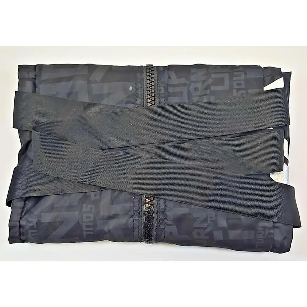 Soul Cycle X Large Duffle Bag 20" X 22" Black Graffiti Packable Travel Gym - Picture 7 of 8